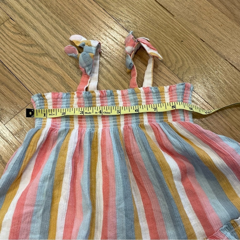 Janie and Jack Striped Crinkle Gauze Dress - Picture 4 of 7